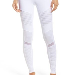 SOLD White Alo Yoga Motto leggings